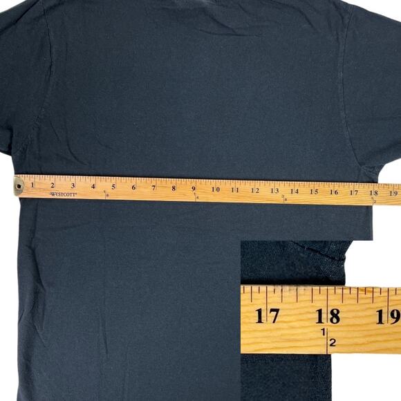 Bay Island Sportswear Orlando Tee Shirt Black Short Sleeve Crew Neck Medium - Picture 7 of 11